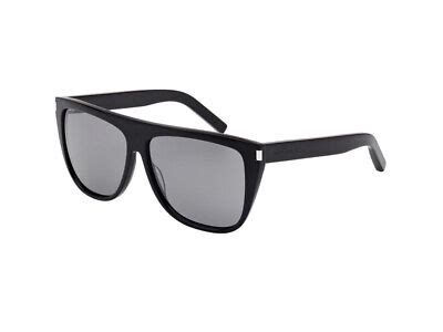 Sunglasses Yves Saint Laurent SL 1 Black Gray Mirrored 001 